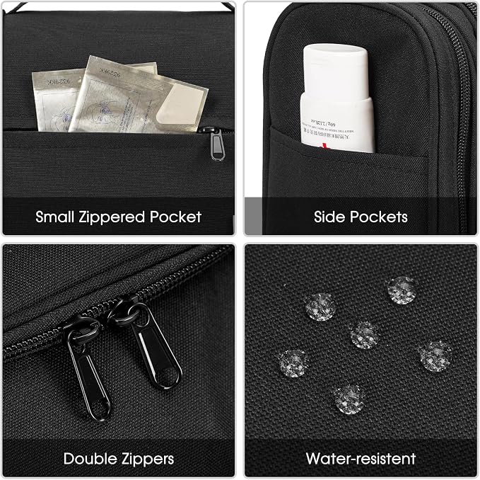 Narwey Hanging Toiletry Bag for Women Travel Makeup Bag Organizer Toiletries - Image 7