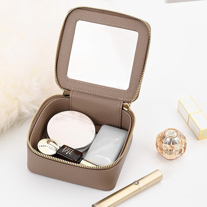 Aveniee Mini Clear Makeup Bag, Small Travel Toiletry Bag Cosmetic Bags TSA - Image 2