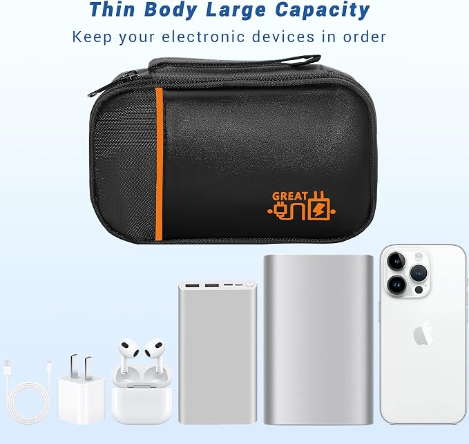 Electronics Organizer, Travel Cord Organizer Pouch, Portable Cable Organizer - Image 5
