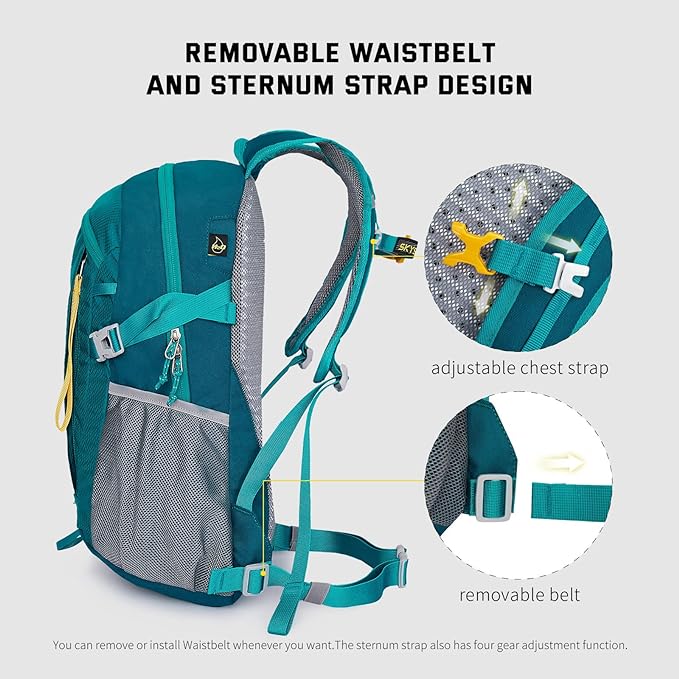 SKYSPER Small Hiking Backpack, 20L Lightweight Travel Backpacks Hiking Daypack - Image 3