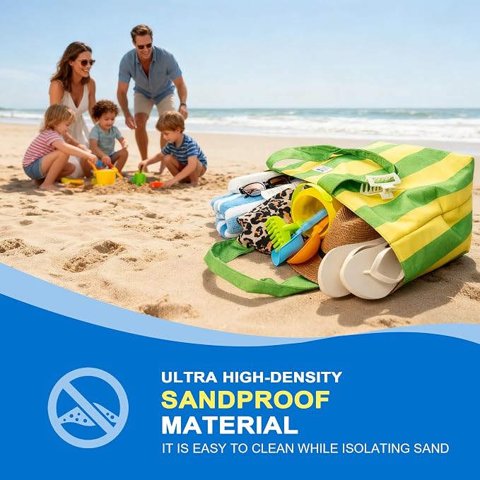 Beach Bags Waterproof Sandproof, XL Large Pool Tote Bag - Image 4