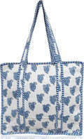 Cotton Quilted Tote Bag for Women – Large Beach & Travel Tote by ThirdEyeExport