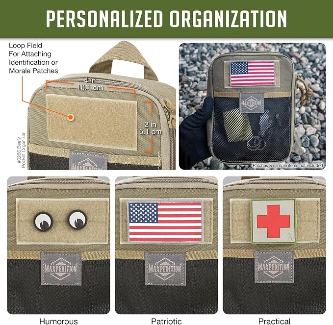 MAXPEDITION Beefy Pocket Organizer, MOLLE-Compatible, 1000D Nylon Tactical Pouch - Image 6