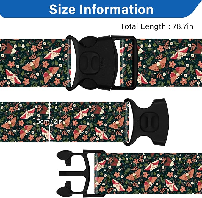 2 Pack Luggage Straps for Suitcases, Adjustable Travel Belt - Image 3