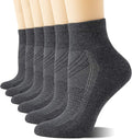 CS CELERSPORT 6 Pairs Women's Running Ankle Socks Athletic Sport Socks Cushioned by CSCELERSPORT
