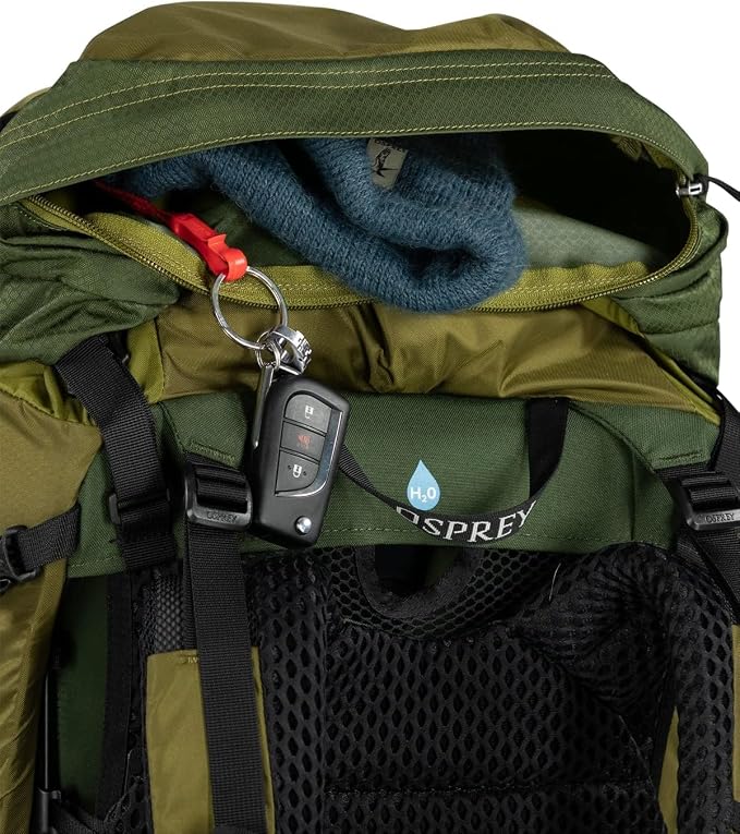 Osprey Atmos AG LT 50L Men's Backpacking Backpack, Night Shift/Scoria Blue - Image 15