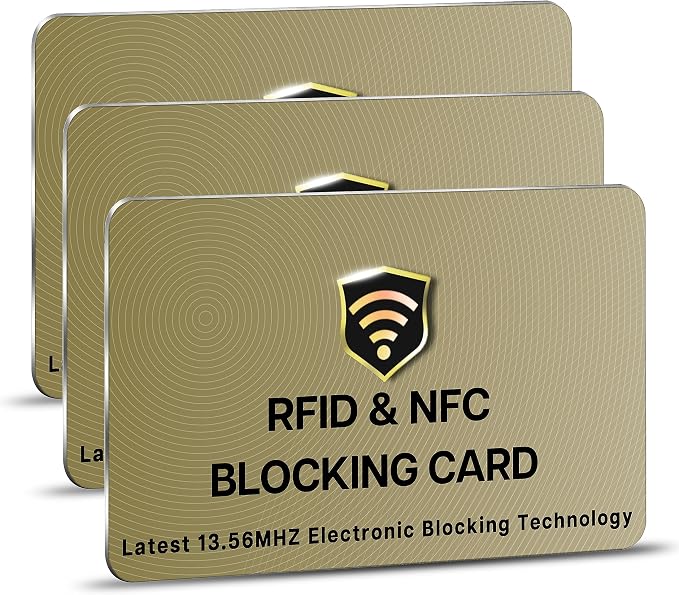 SaiTech IT RFID Protected Cards, 3 Pack One Card Protects Entire Wallet Purse by SaiTechIT