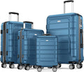 SHOWKOO Luggage Sets Expandable PC+ABS Durable Suitcase Sets Double Wheels TSA by SHOWKOO