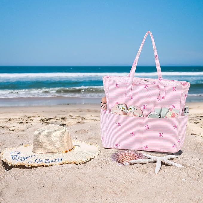 Beach Pool Bags Tote for Women Ladies Large Gym Tote Carry On Bag - Image 7