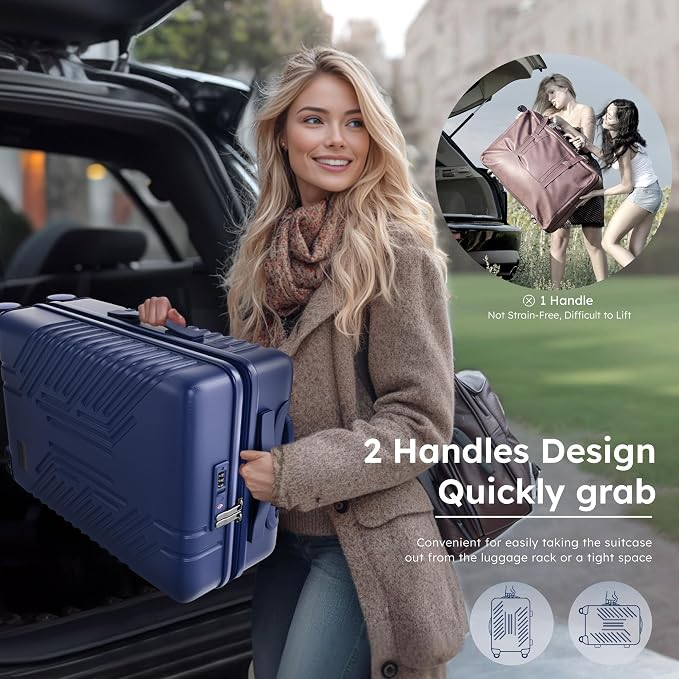 ALPHA CAMP 20-inch Carry On Luggage Airline Approved - Image 4