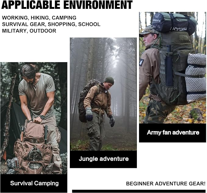 Mardingtop 60L Military Internal Frame Backpack - Image 7