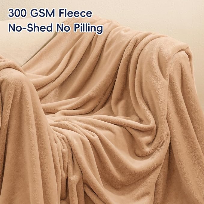 PHF Ultra Soft Fleece Blanket King Size, No Shed No Pilling Luxury Plush Cozy - Image 3