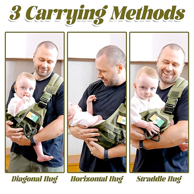 Baby Sling Carrier, Adjustable Non-Ship Hip Seat Toddler Carriers - Image 7