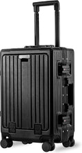 24 Inch Check-In Luggage Aluminum Frame Zipperless Luggage, Hard Shell Suitcase by VentureVault