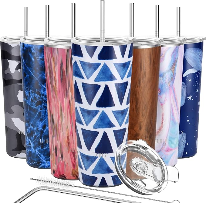 THILY Tumbler Stainless Steel Coffee Cup 26 oz Triple-Insulated Travel Mug by THILY