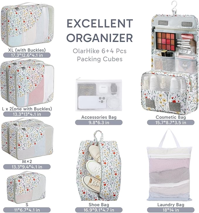 ALL INCLUDED 10 Set Durable Packing Cubes - Image 2