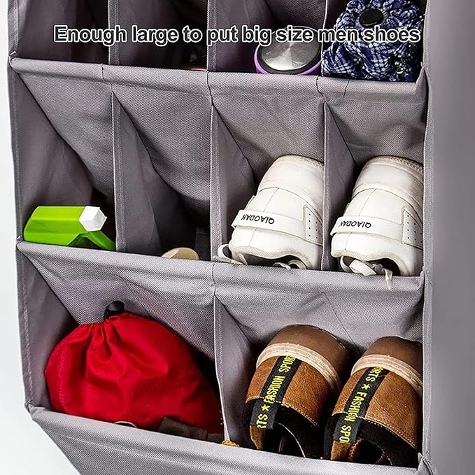 Over the Door Shoe Organizer, 14 Pockets Hanging Shoe Storage Rack - Image 4