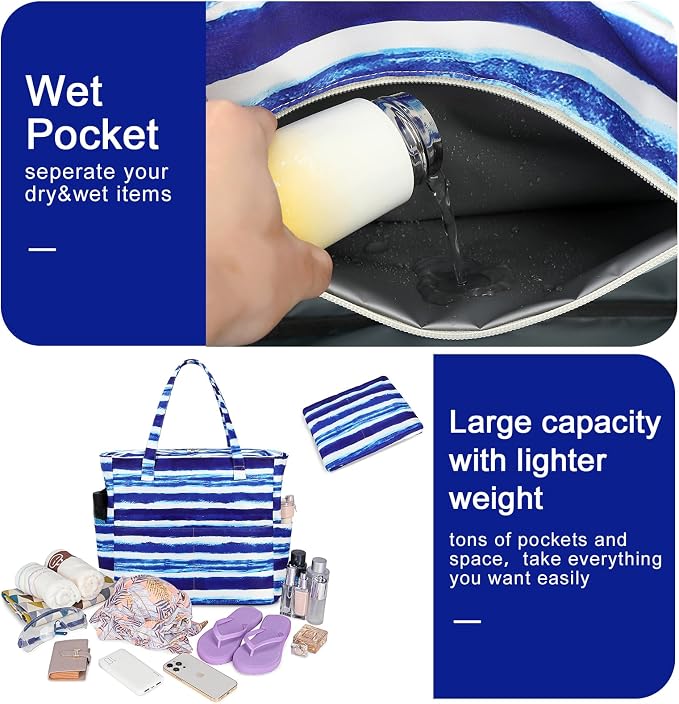 Waterproof Beach Tote Pool Bags - Image 5