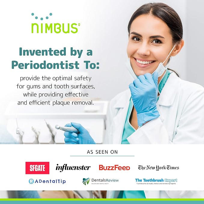 NIMBUS Extra Soft Toothbrushes, Periodontist Design Tapered Bristles - Image 6