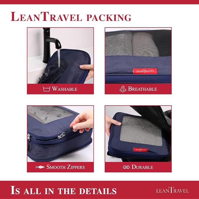 Compression Packing Cubes for Travel Organizers - Image 9