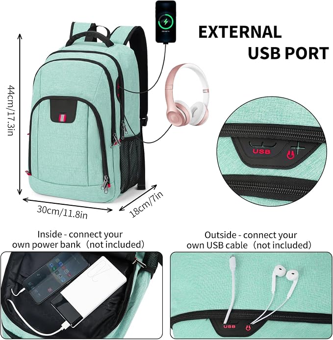 Travel Laptop Backpack, Anti Theft Backpack - Image 2