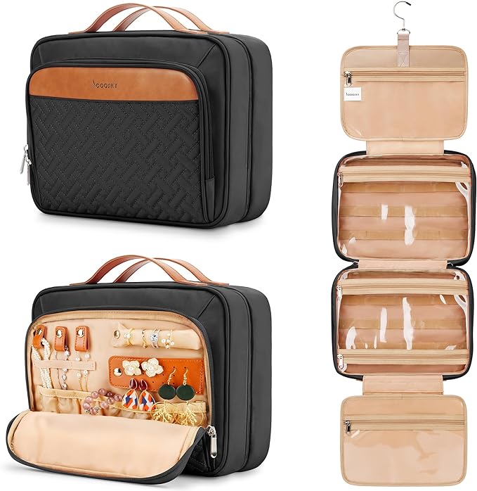 Travel Hanging Toiletry Bag for Women, by COOSKY