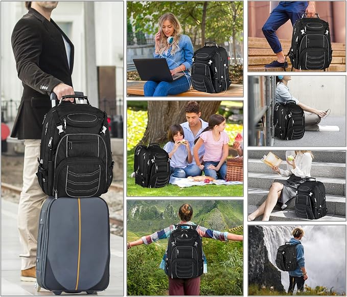 18.4 Laptop Backpack for Men, 60L Extra Large Gaming Laptops Backpack - Image 7