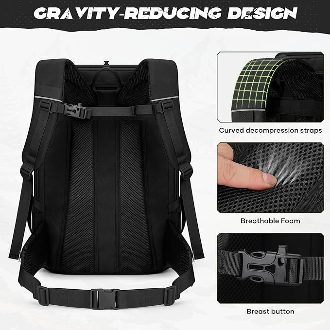 Maelstrom Tactical Backpack for Men, 40L Military Backpack, Water Resistant - Image 3