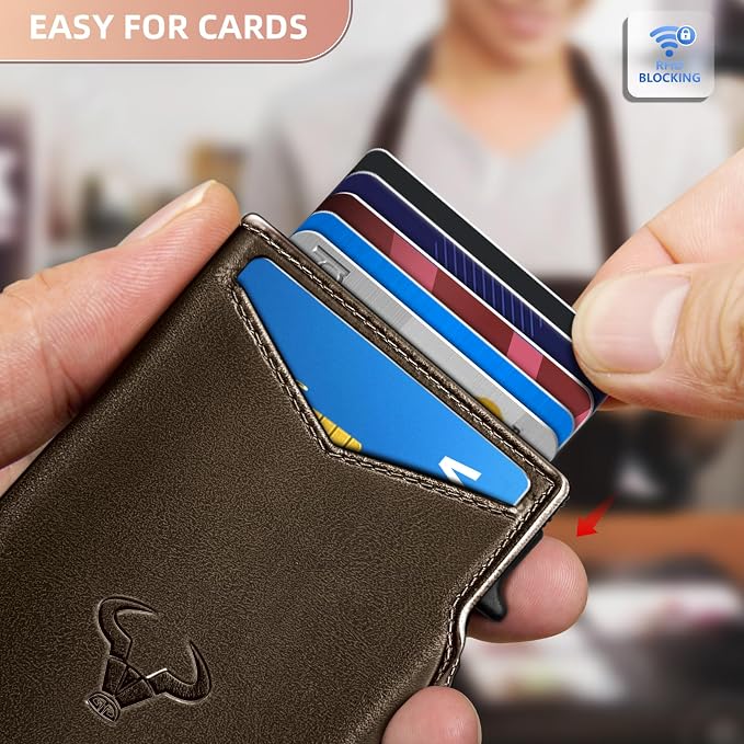 BULLIANT Men Wallet Gift Boxed, Slim Front Pocket Wallet Money Clip Card Holder - Image 5