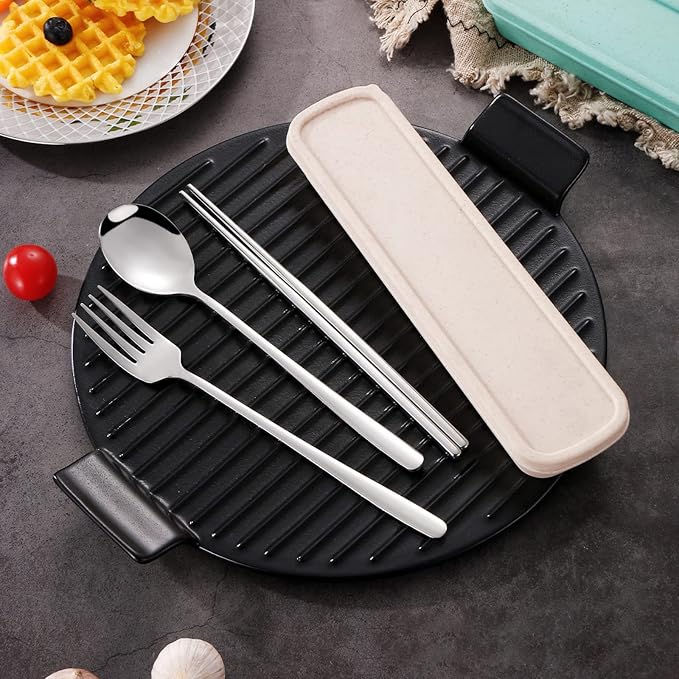 VANRA 4-Piece Portable Travel Utensils Set - Image 5