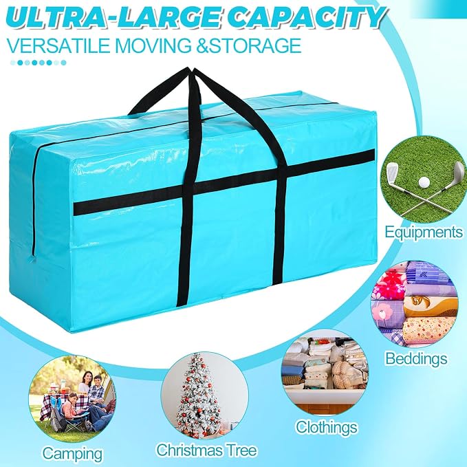4 Pcs 66 Gallon Large Moving Bags - Image 4