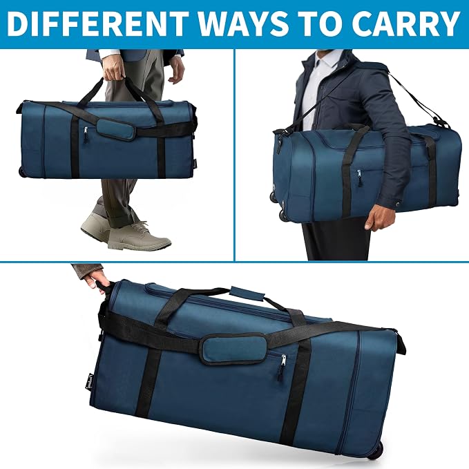 Finnhomy 100L Foldable Rolling Duffel Bag - Image 6
