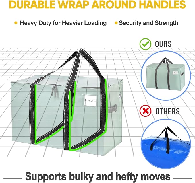 VENO 2 Pack Moving Bags, Heavy Duty, Moving Boxes Alternative, Packing Storage - Image 5