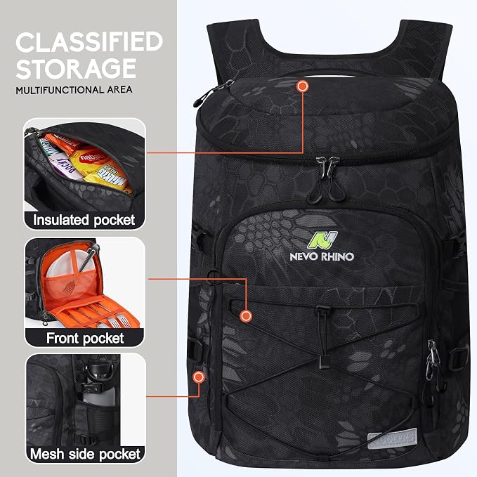 N NEVO RHINO Backpack Coolers Insulated Leak Proof 36/54 Cans, Portable - Image 6