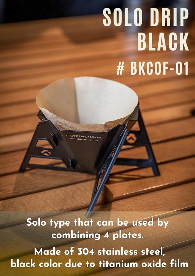 CAMPINGMOON Collapsible Coffee Dripper Pour Over Camping Outdoor 304 Stainless - Image 2