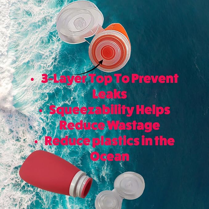 Travel Bottles for Toiletries, TSA Approved 3oz Leak Proof Silicone Soft - Image 7