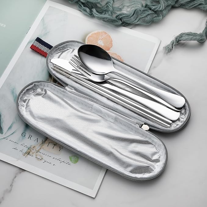 DEVICO Camping Utensils, Portable Travel Utensils - Image 3