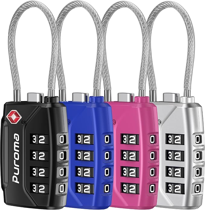 Puroma TSA Approved Luggage Lock, Gym Locker by Puroma