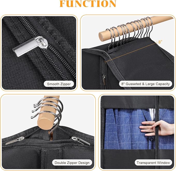 Syeeiex 54'' Space Saving Hanging Garment Bag - Image 7