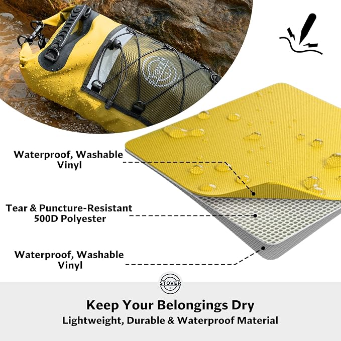 STOVER 5/10/25/30/40/55L Waterproof Backpack- Floating Dry Bag - Image 2
