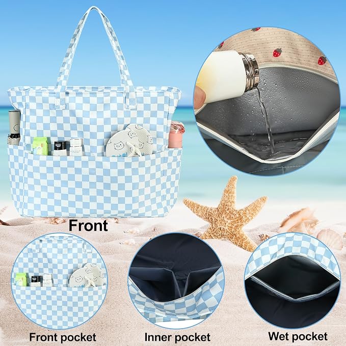 Waterproof Beach Tote Pool Bags - Image 4