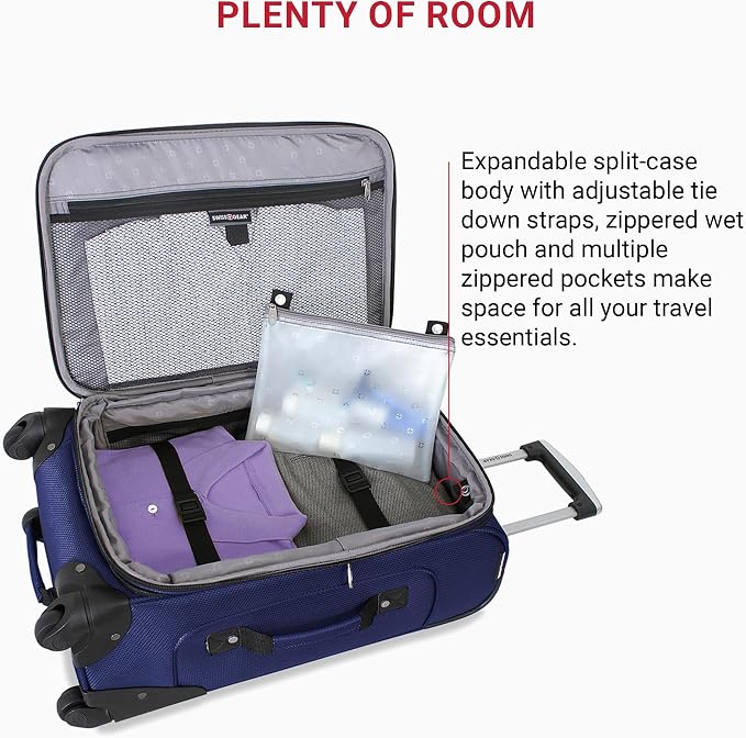 SwissGear Sion Softside Expandable Luggage, Carry-On 21-Inch - Image 5