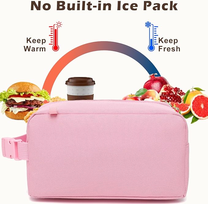 FlowFly Small Insulated Lunch box Portable Soft Bag Mini Cooler Thermal Meal - Image 3