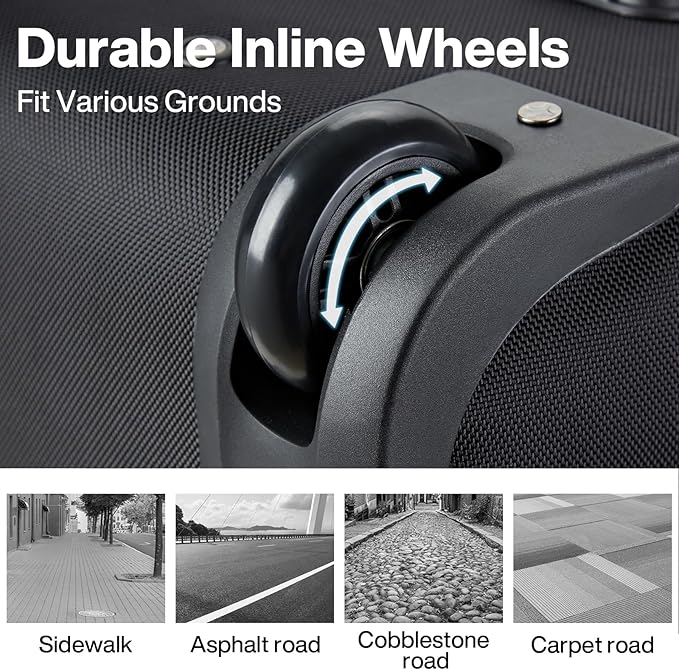 Hanke Expandable Carry On Luggage Suitcases - Image 5