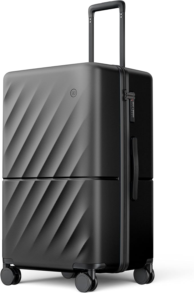 Trunk Luggage 26 Inch, Medium Checked Luggage by NINETYGO