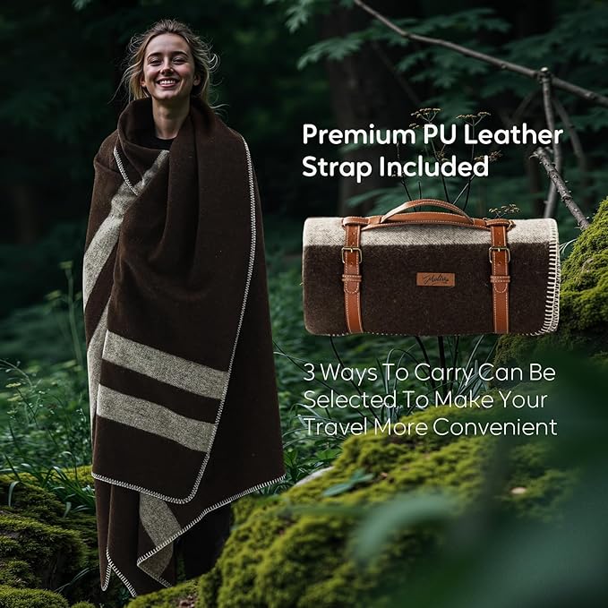 100% Wool Blanket, Military Wool Blanket, Sporting Events, Survival Kits - Image 4