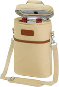 opux 2 Bottle Wine Carrier Tote, Insulated Leakproof Wine Cooler Bag, Wine by OPUX
