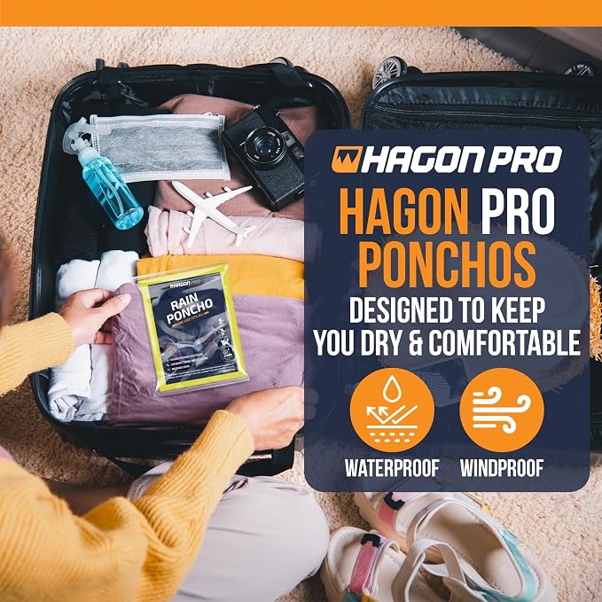 Hagon PRO Disposable Rain Ponchos - Image 7