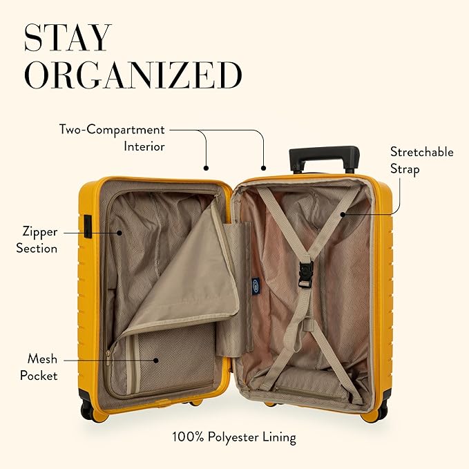 Bric's B|Y Ulisse Spinner Carry-On Suitcase, Lightweight Expandable Hard Shell - Image 3
