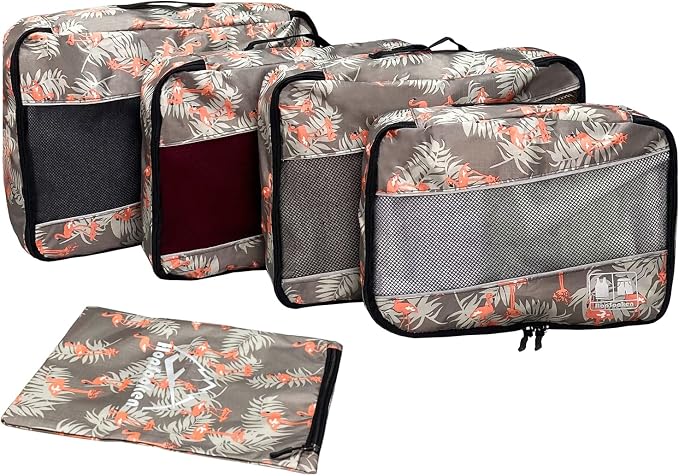 5 Set Packing Cubes for Travel Large Suitcase Luggage Organizer Bags Travel - Image 3